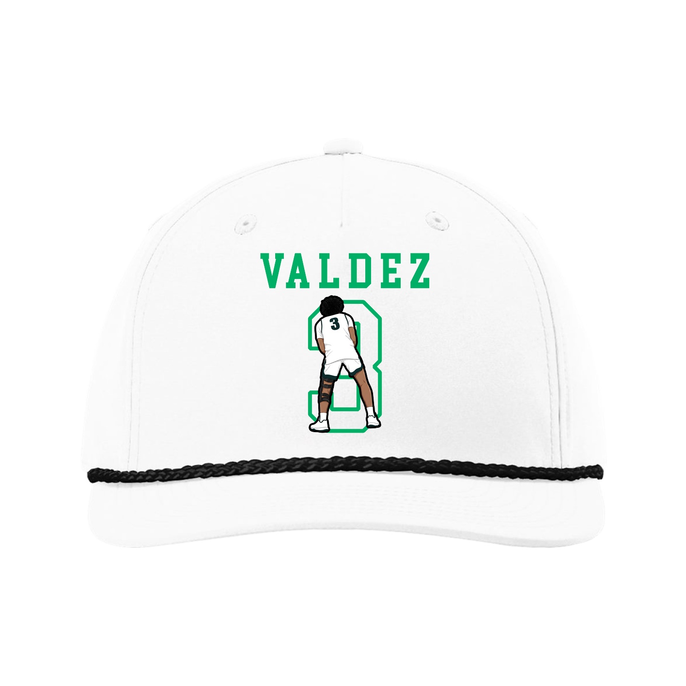 Five-Panel Classic Rope Cap — Shirsey in White
