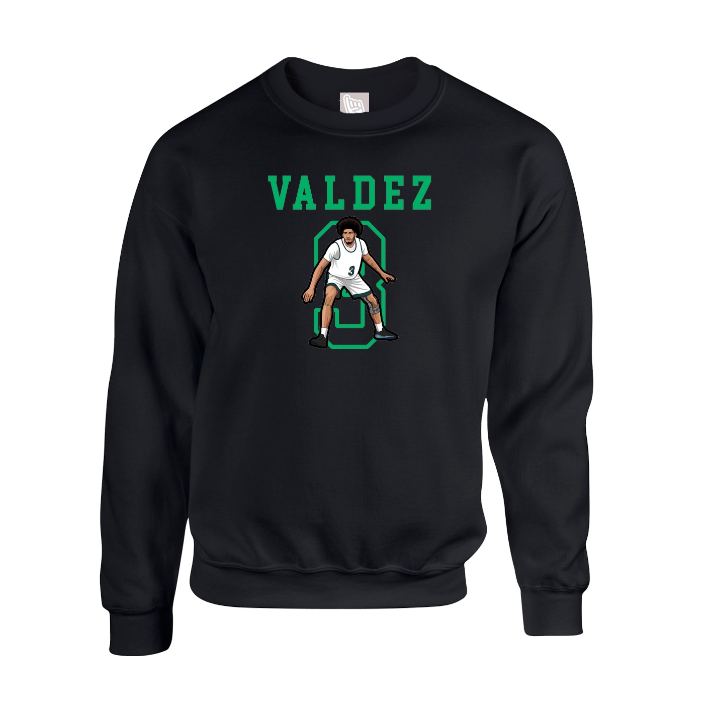 Fleece Crew — Shirsey in Black