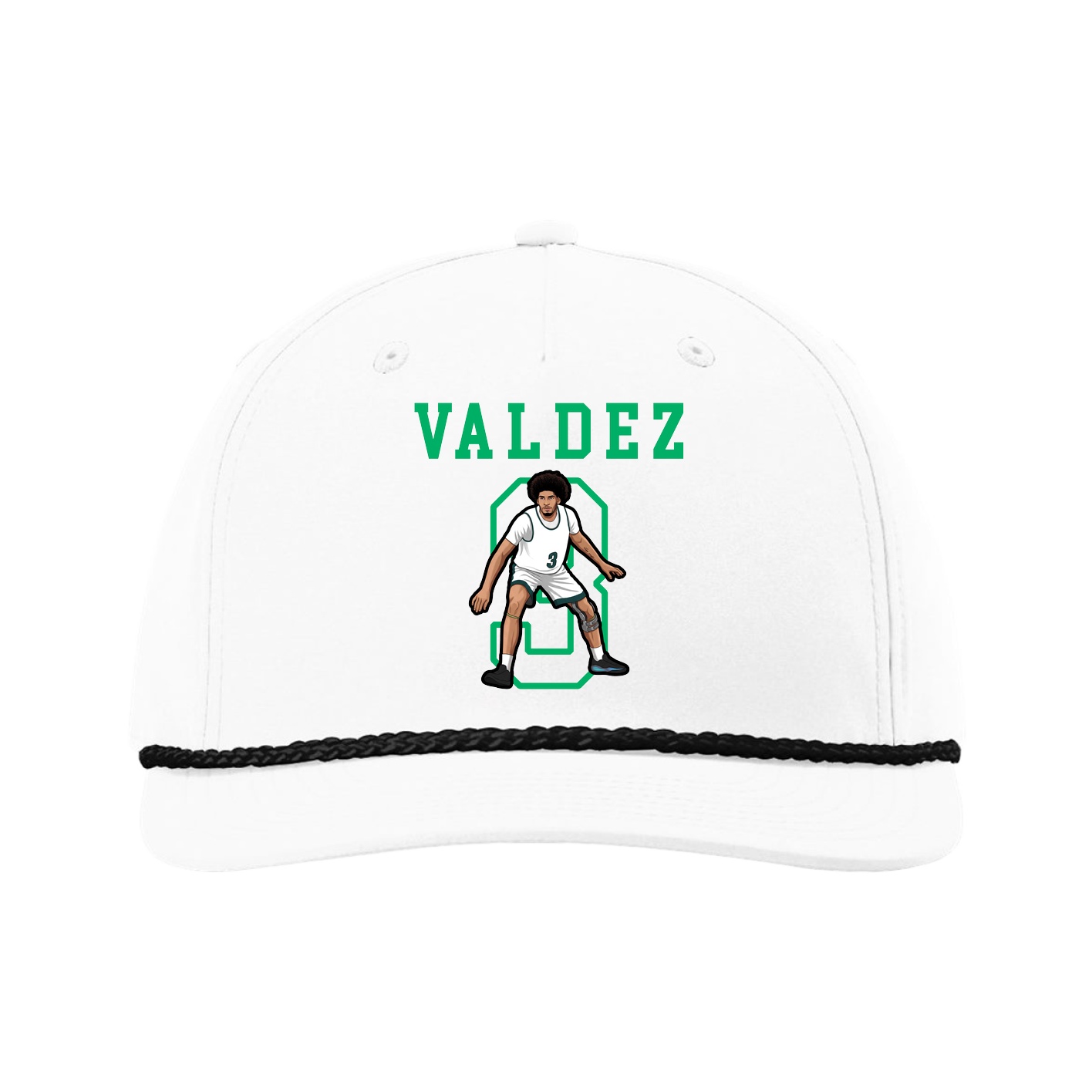 Five-Panel Classic Rope Cap — Shirsey in White