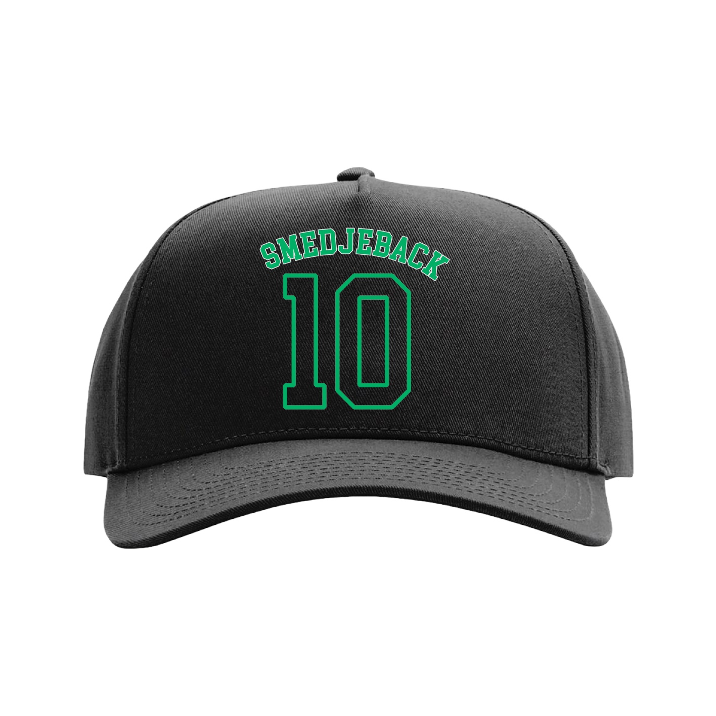 Full Fabric Five-Panel Champ Cap — Shirsey Arch in Black