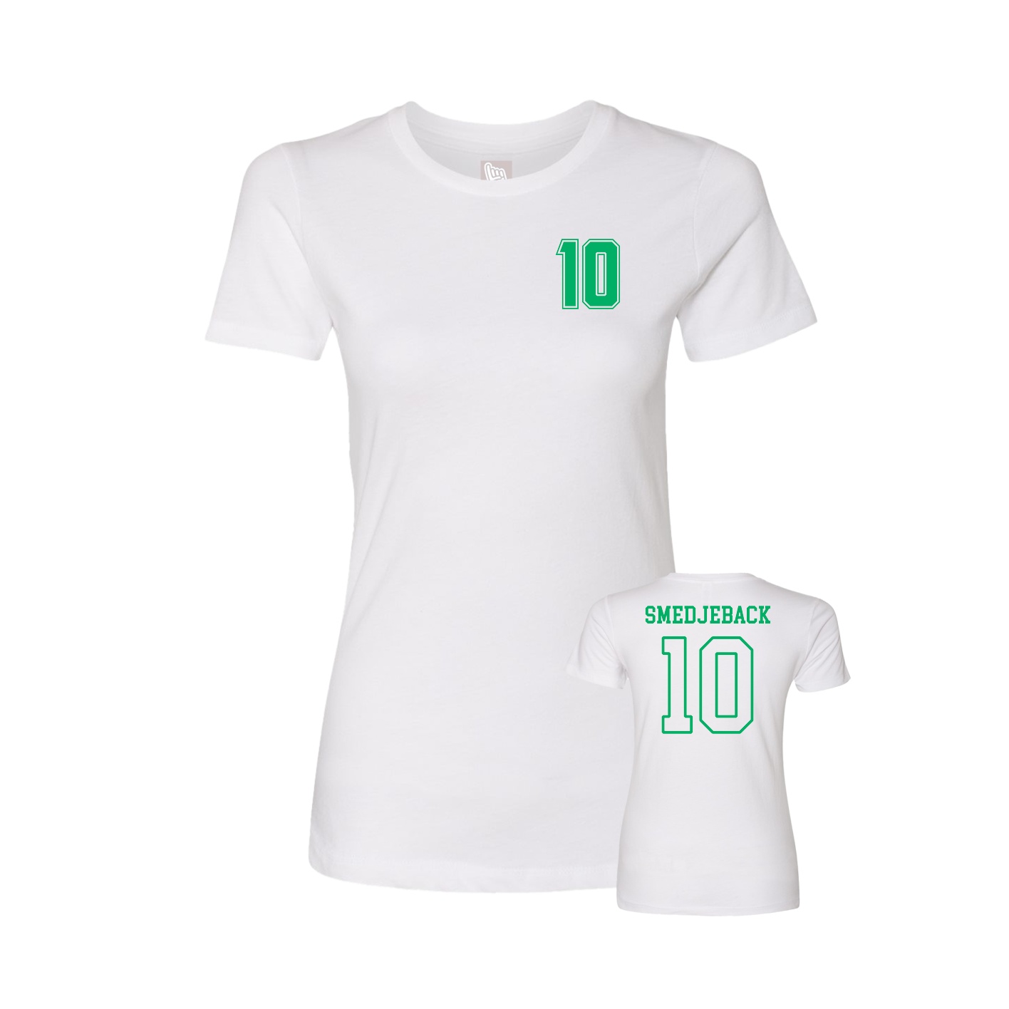 Womens Tee — Chest Back in White