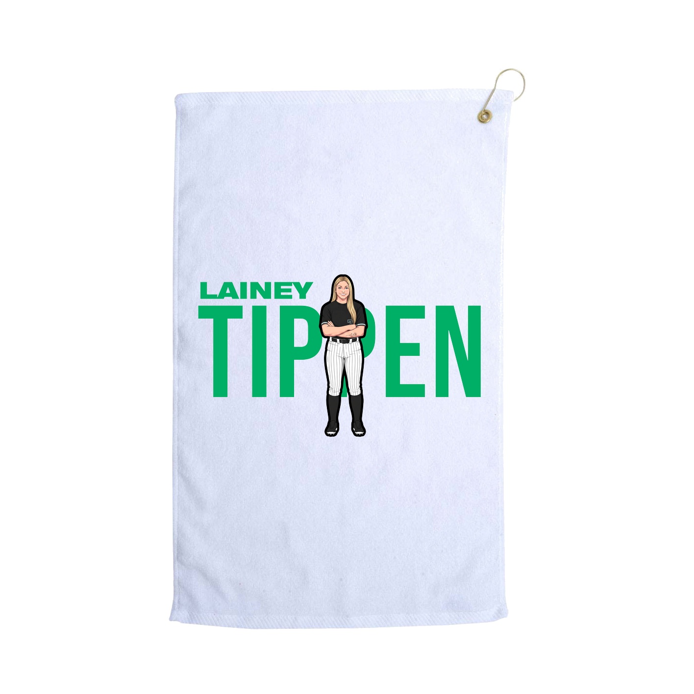 Golf Towel — Player Name in White