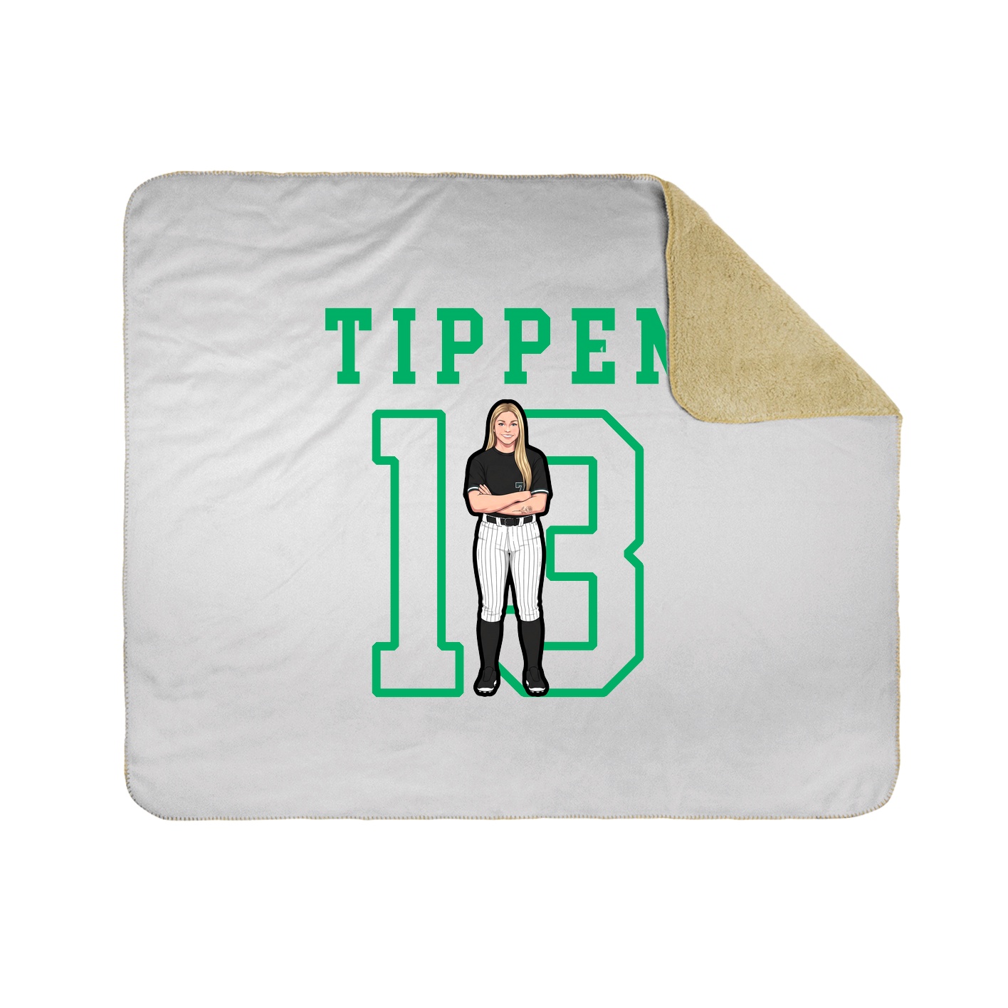 Throw Blanket — Shirsey in White