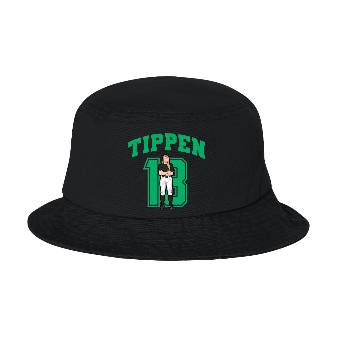 Bucket Cap — Number in Black