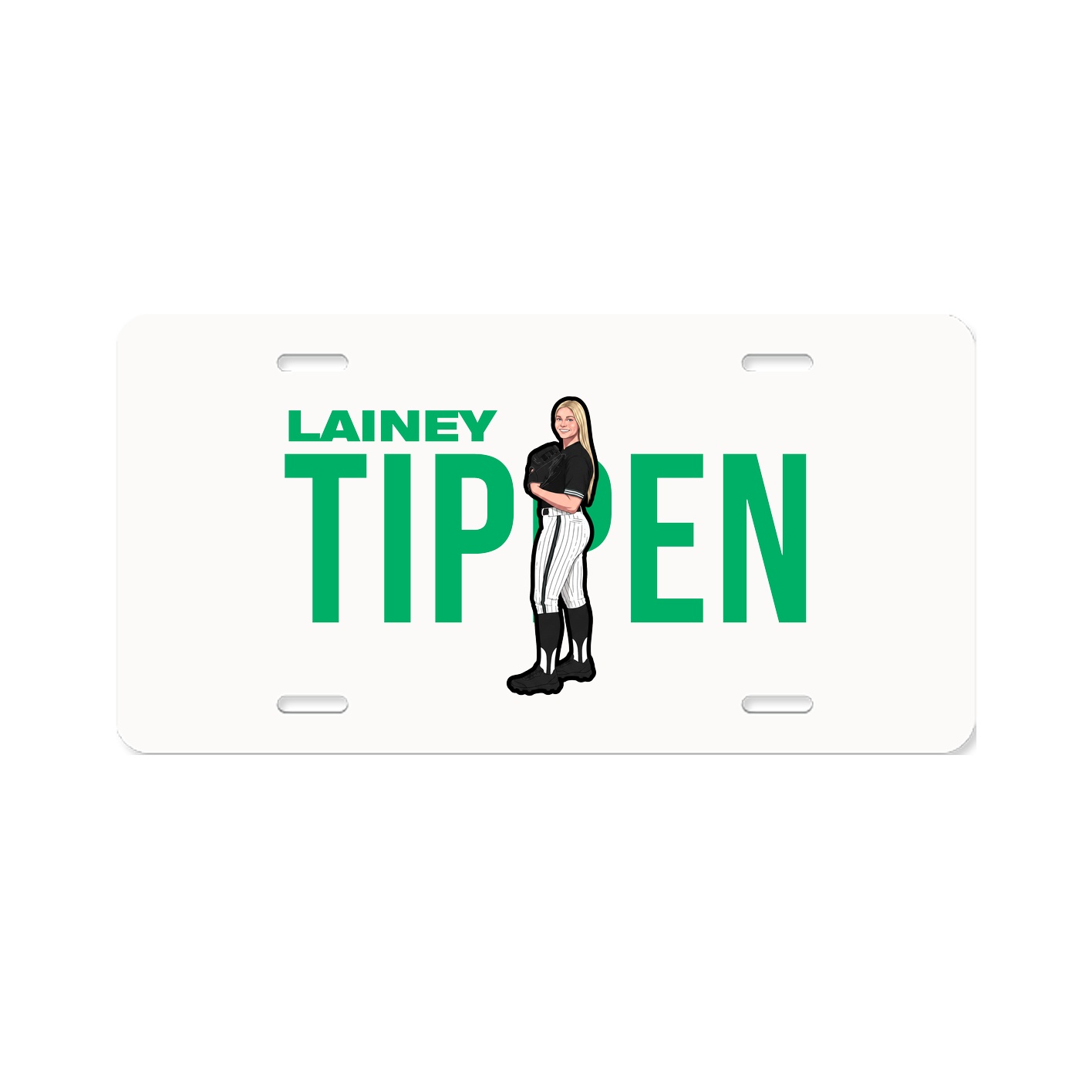License Plate — Player Name in Classic