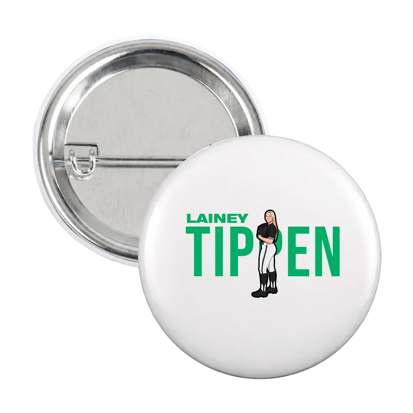 Game Day Button — Player Name in White