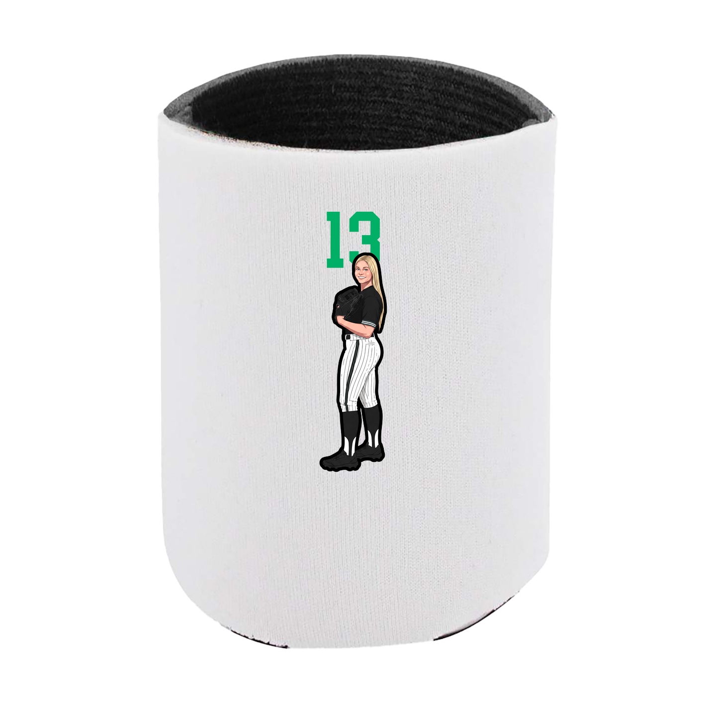 Can Holder — Number Top in White