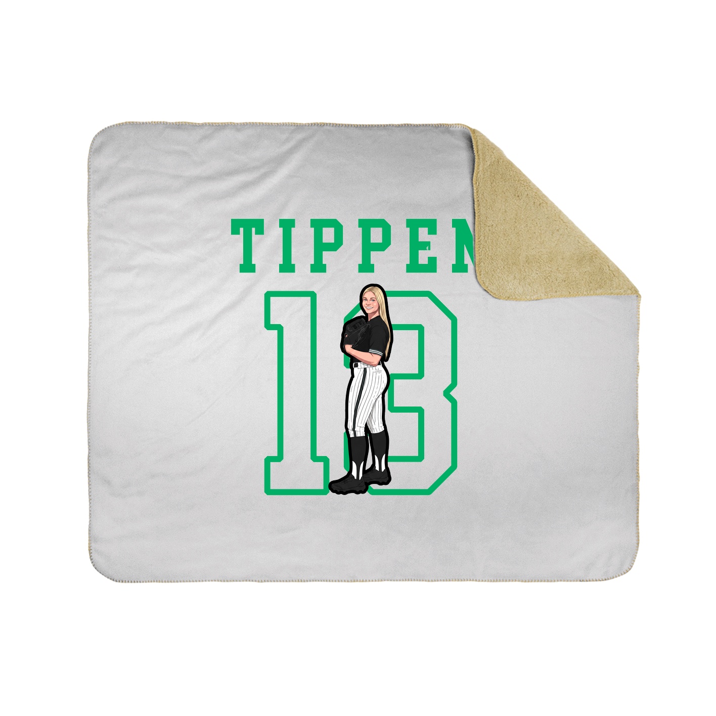 Throw Blanket — Shirsey in White