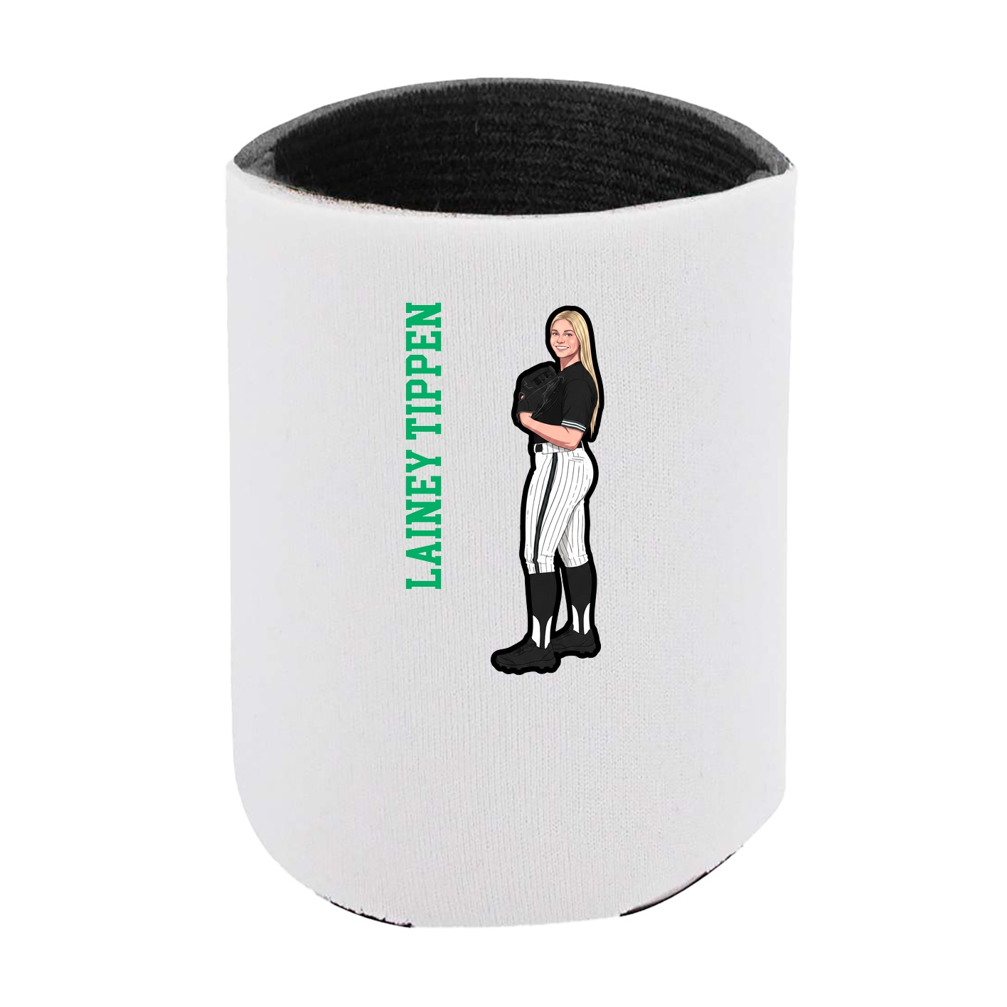 Can Holder — Name Vertical in White
