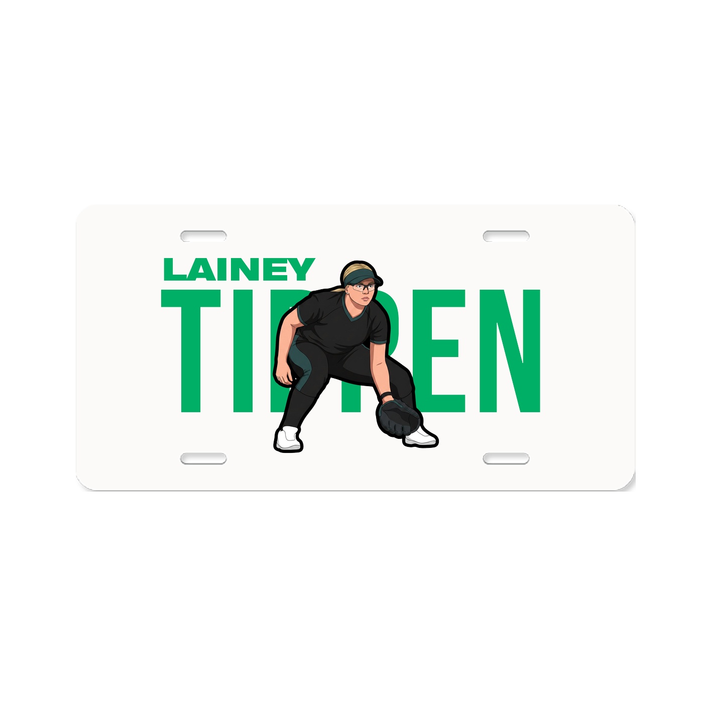 License Plate — Player Name in Classic