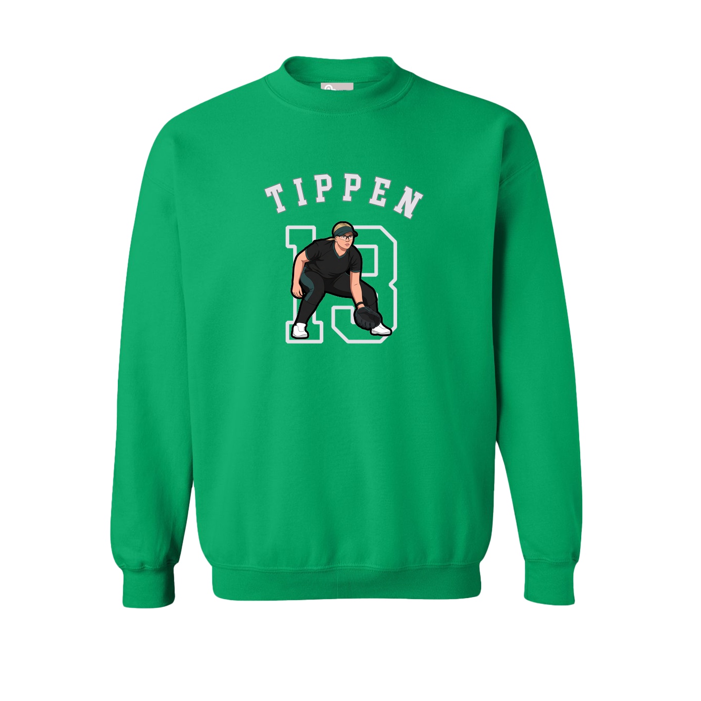 Fleece Crew — Shirsey Arch in Green