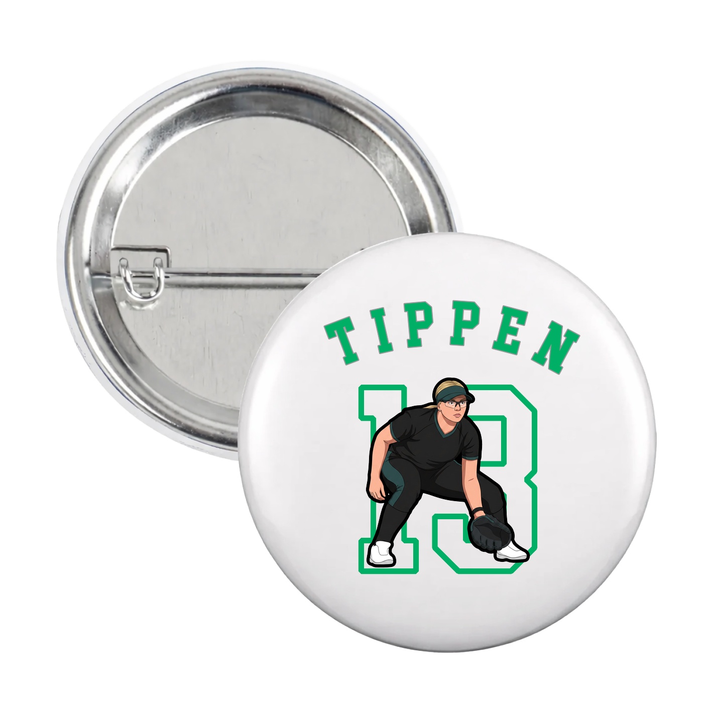 Game Day Button — Shirsey Arch in White