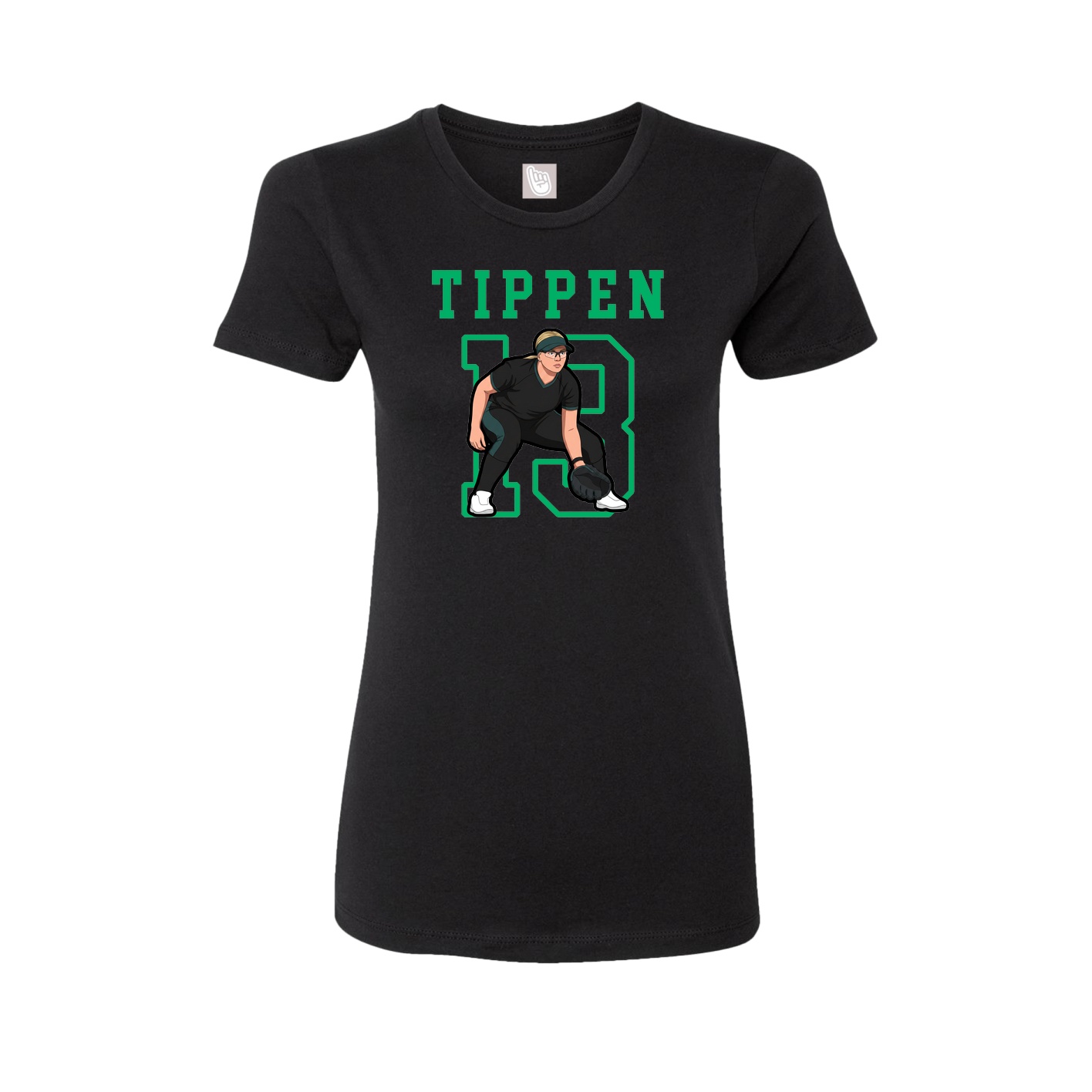 Fitted Women's Tee — Shirsey in Black
