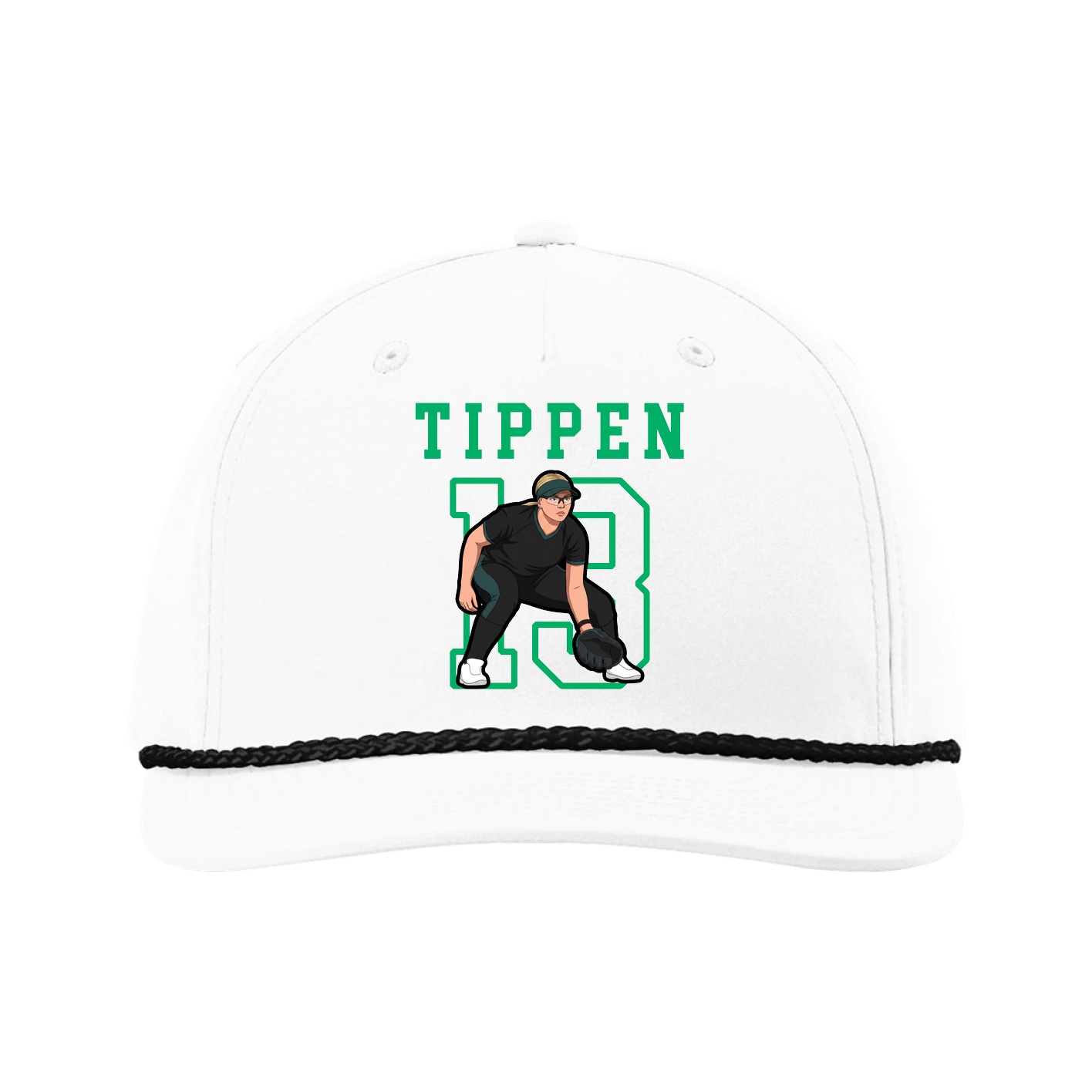 Five-Panel Classic Rope Cap — Shirsey in White