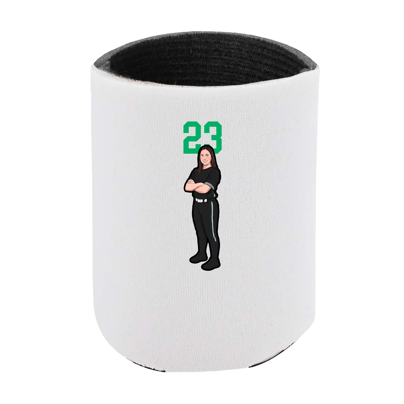 Can Holder — Number Top in White