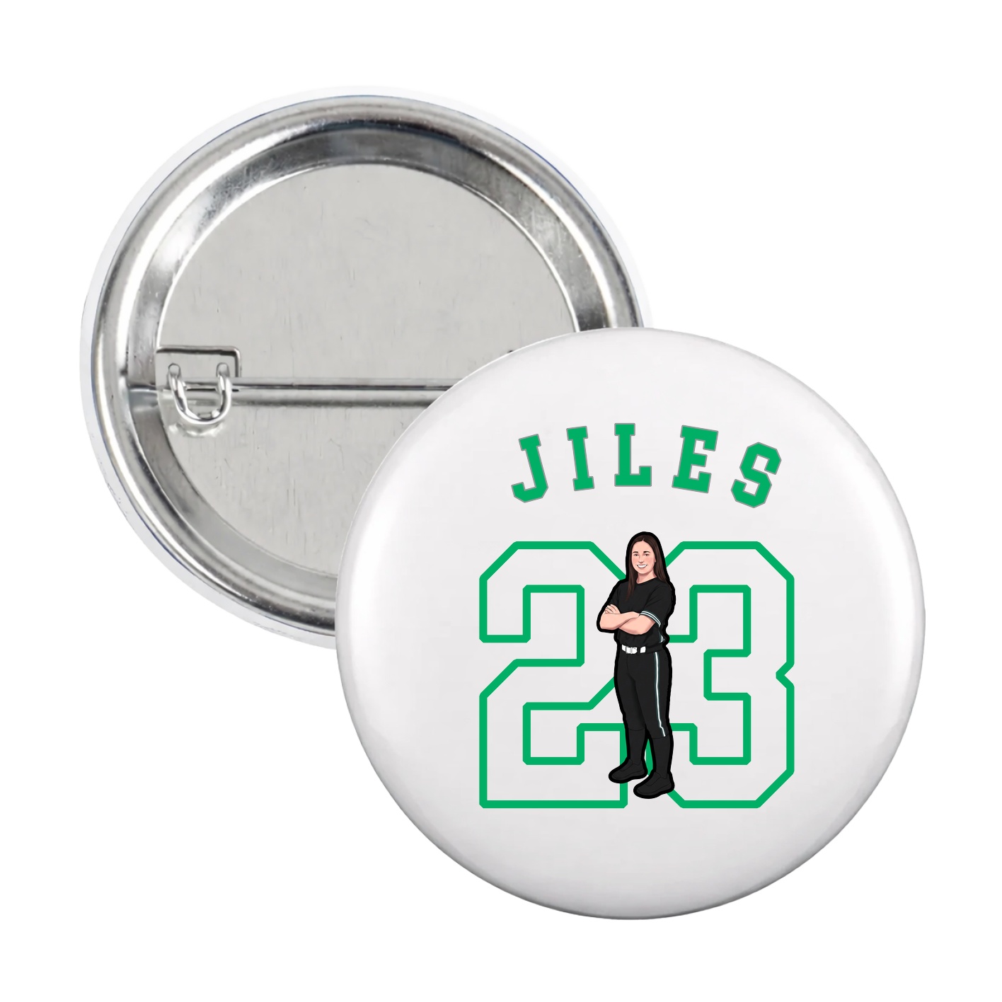 Game Day Button — Shirsey Arch in White