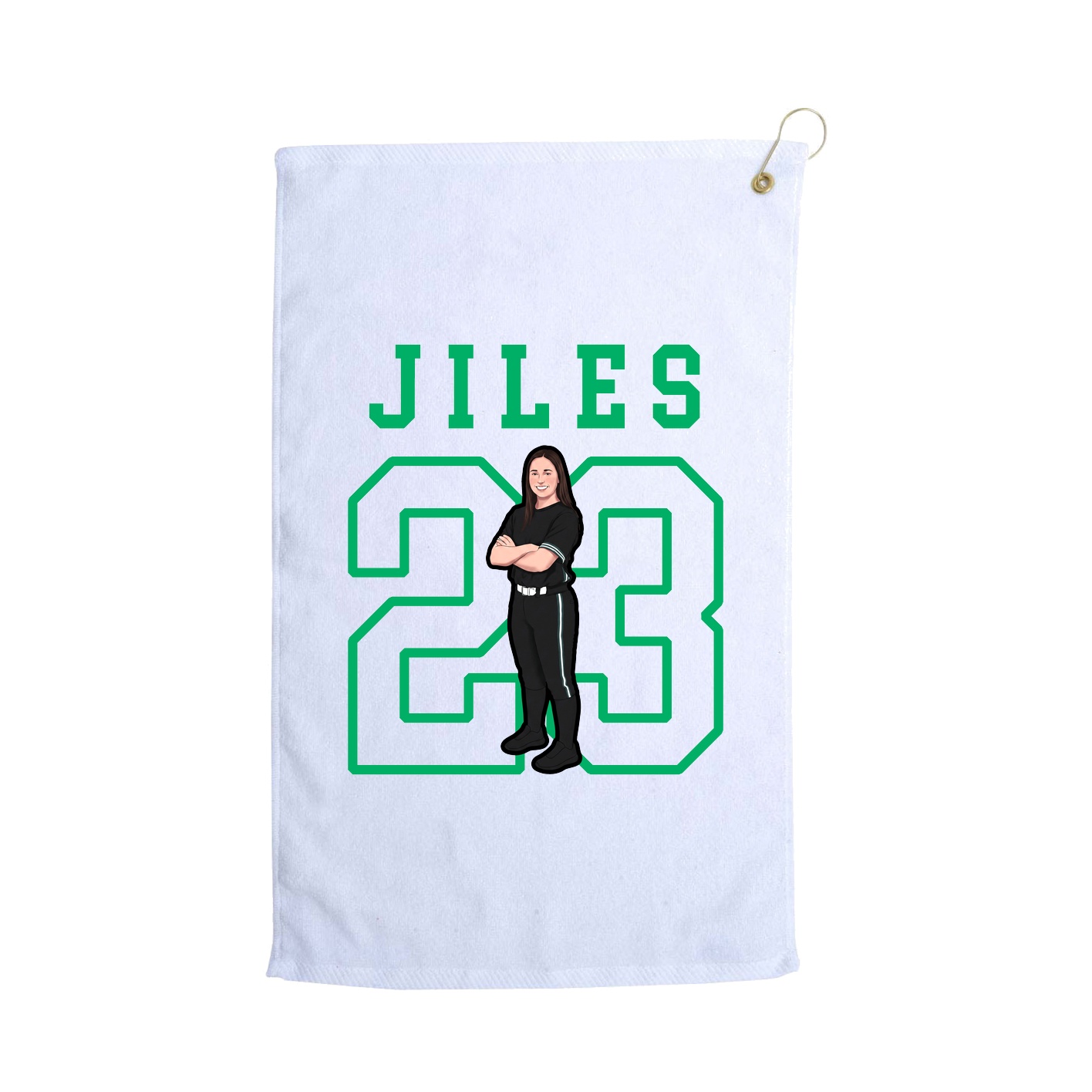 Golf Towel — Shirsey in White