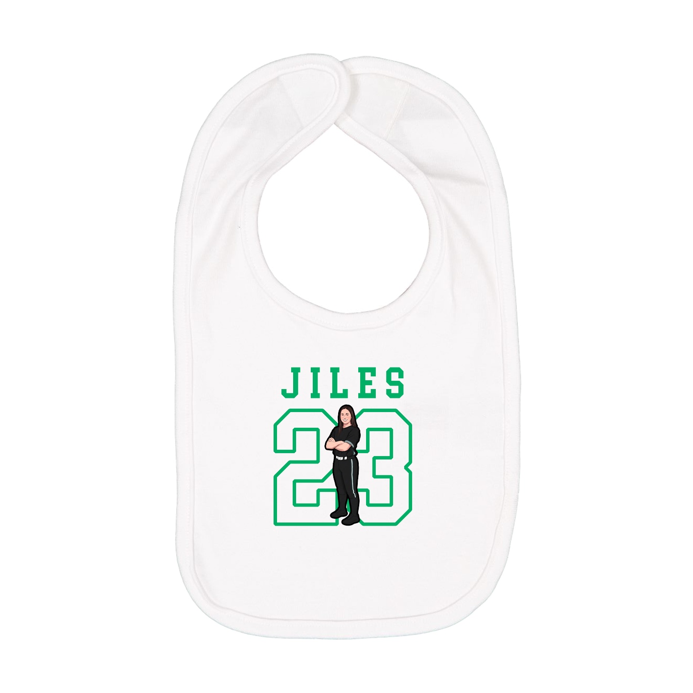 Infant Bib — Shirsey in White