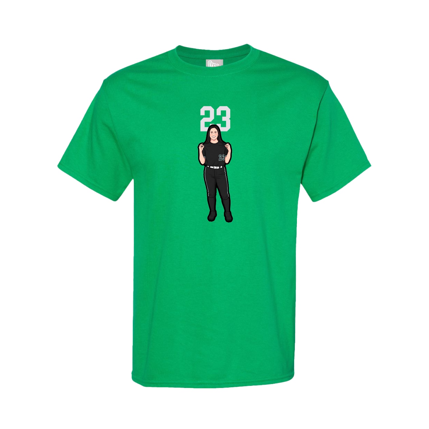 Tee — Number Top in Green
