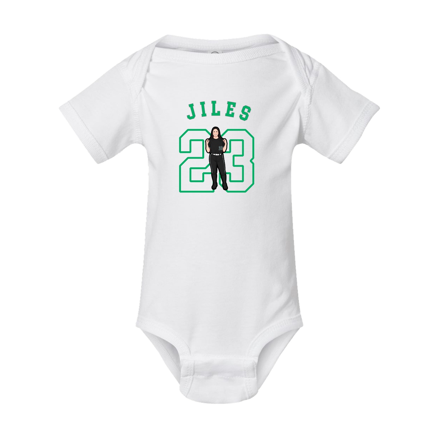 Baby Onesie — Shirsey Arch in White