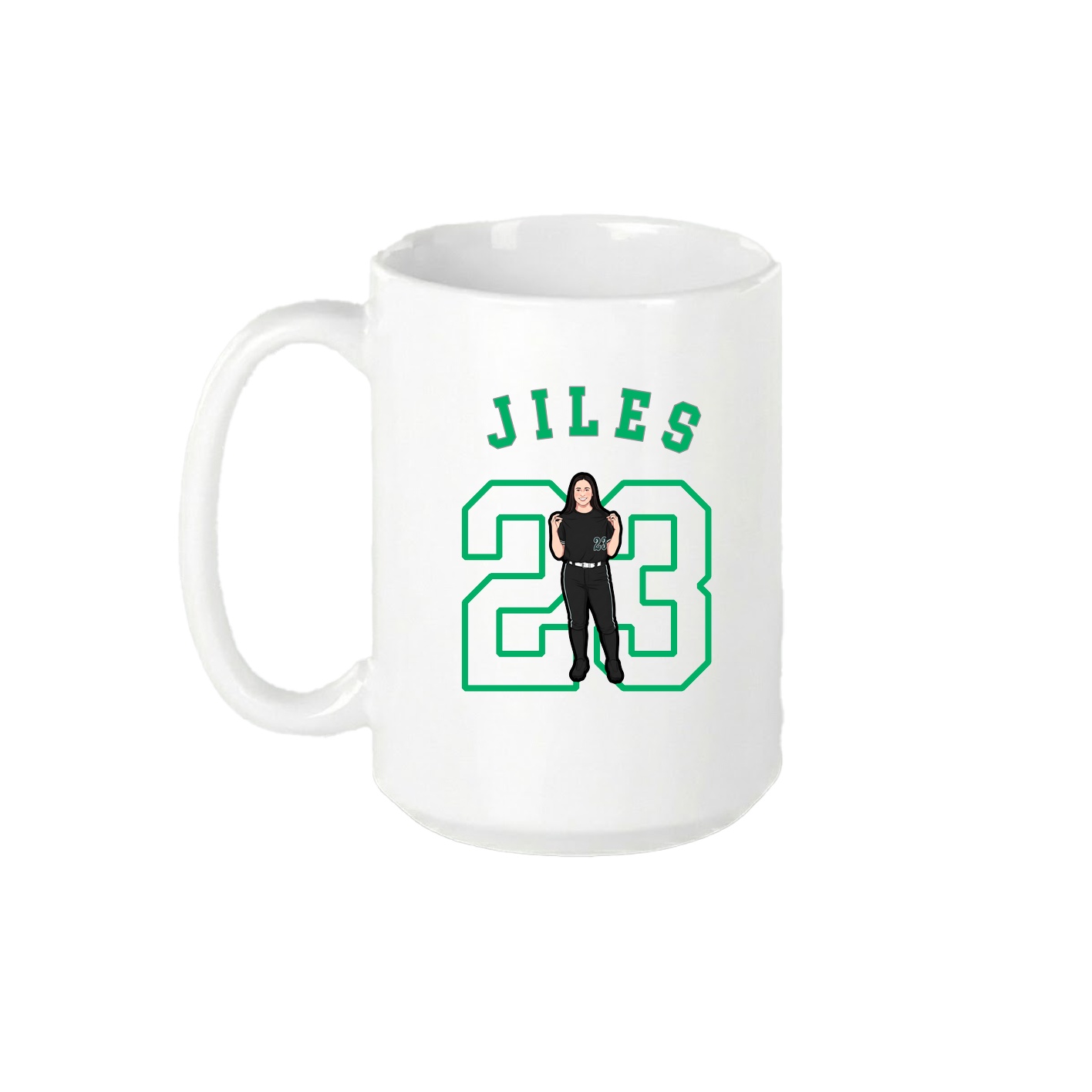 15oz Coffee Mug — Shirsey Arch in White
