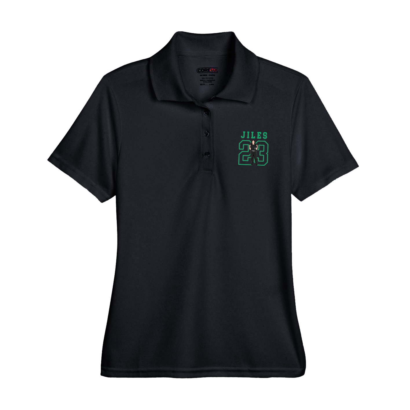Womens Performance Polo — Shirsey in Black