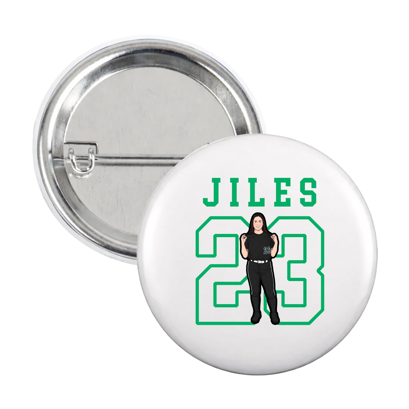 Game Day Button — Shirsey in White