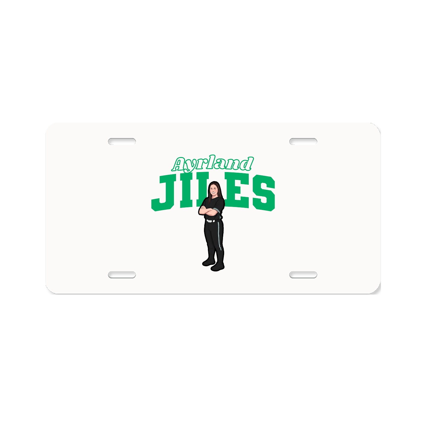 License Plate — Name Arch in Classic