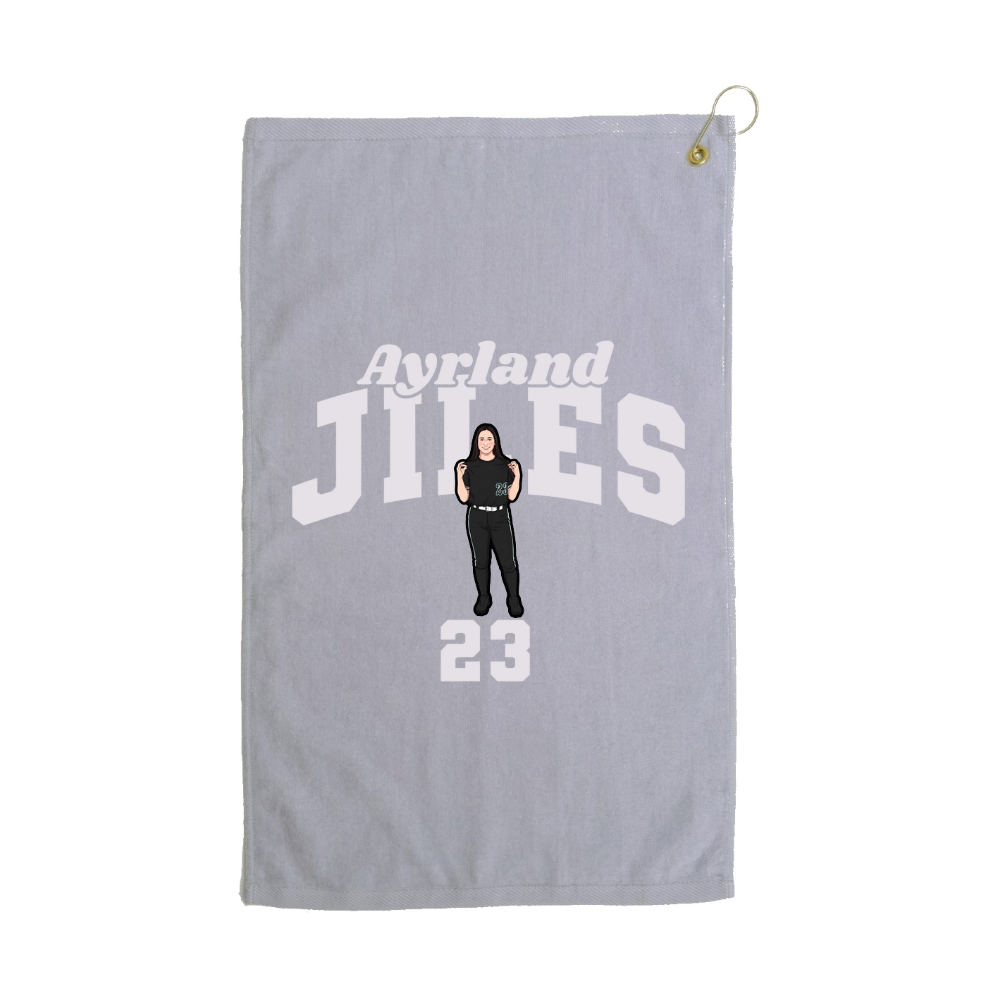 Golf Towel — Signature Arch in Grey