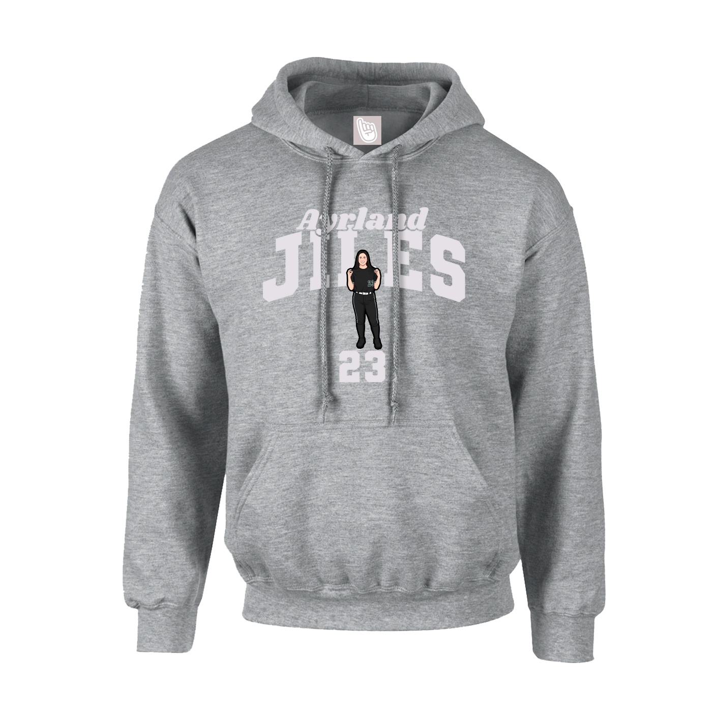 Hoodie — Signature Arch in Grey