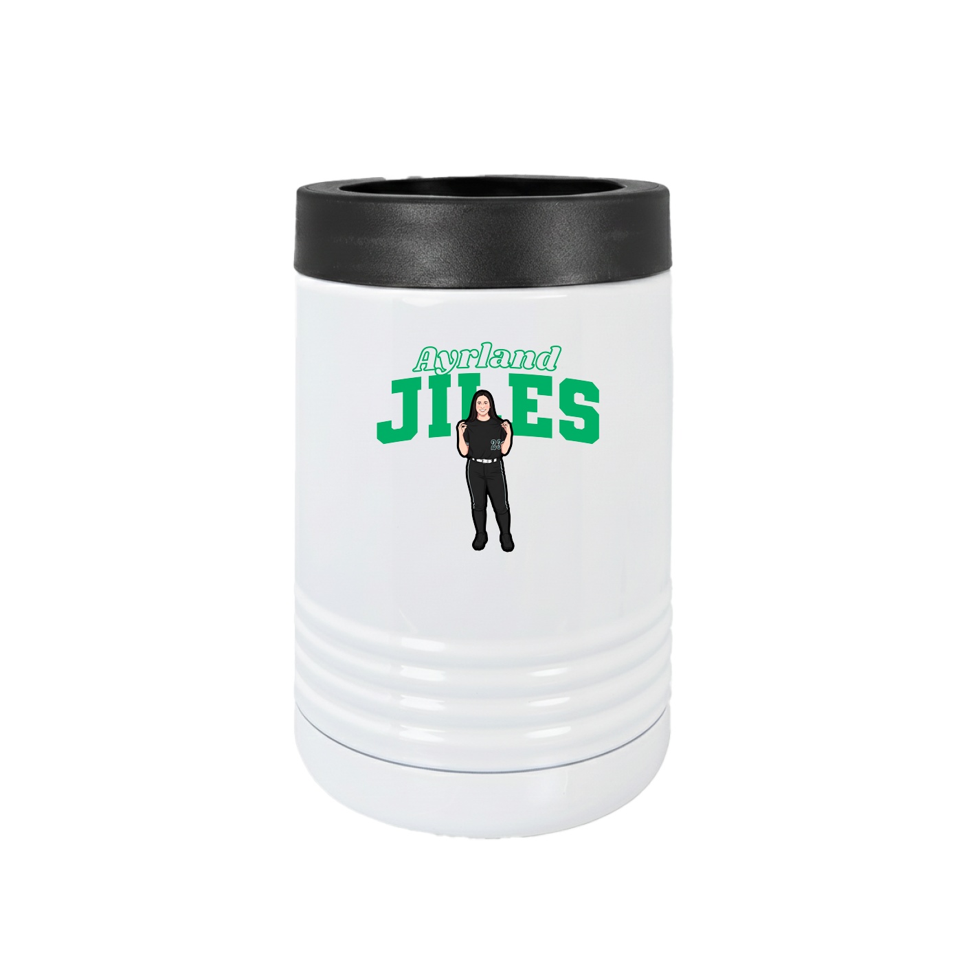 Beverage Holder — Name Arch in White