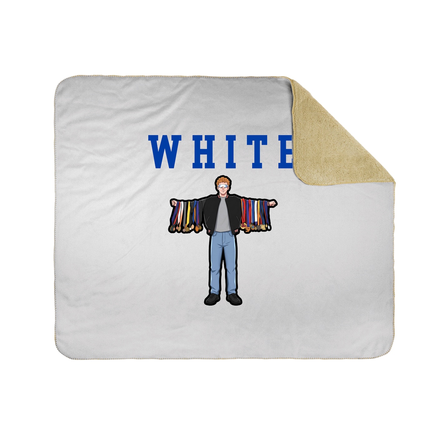 Throw Blanket — Shirsey in White
