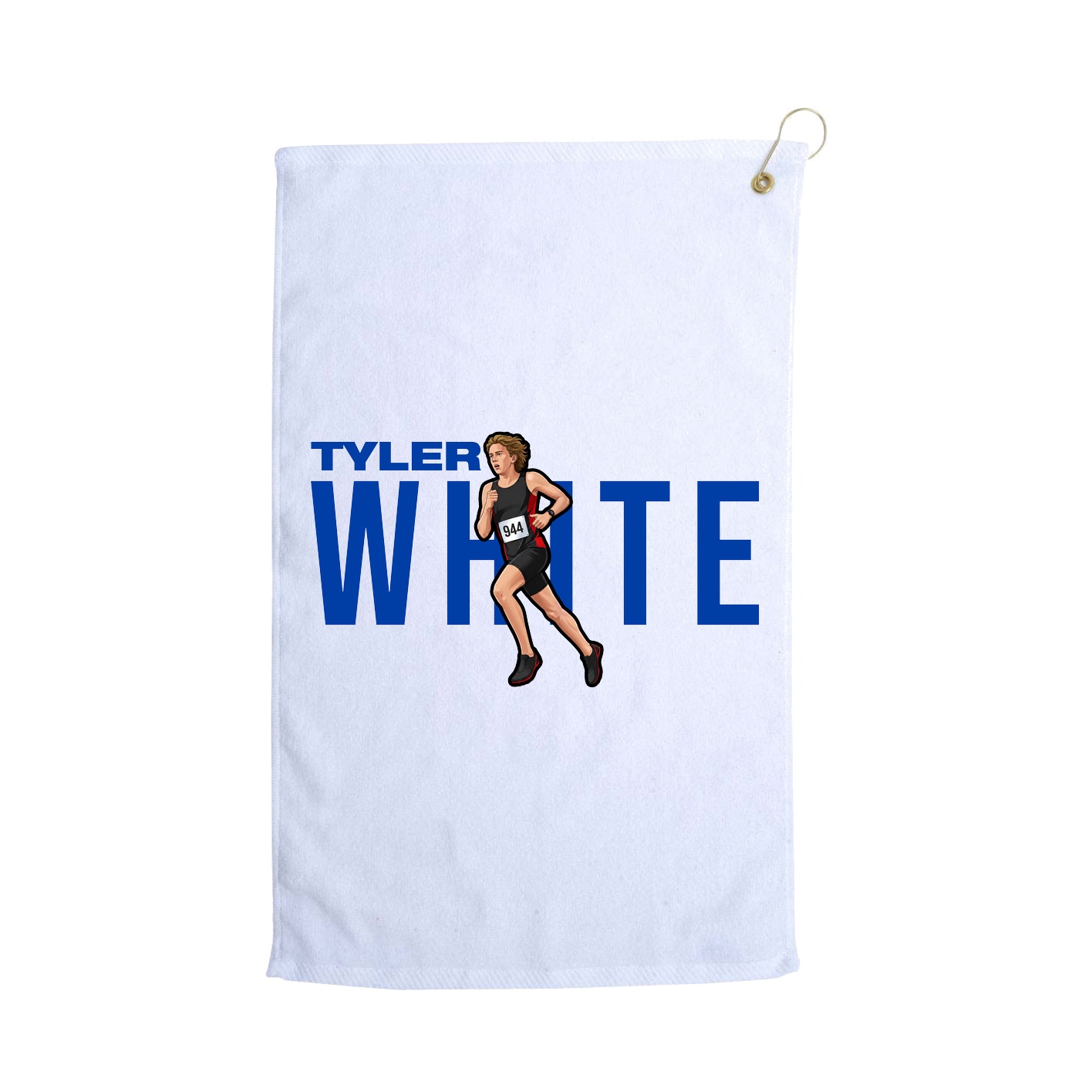Golf Towel — Player Name in White