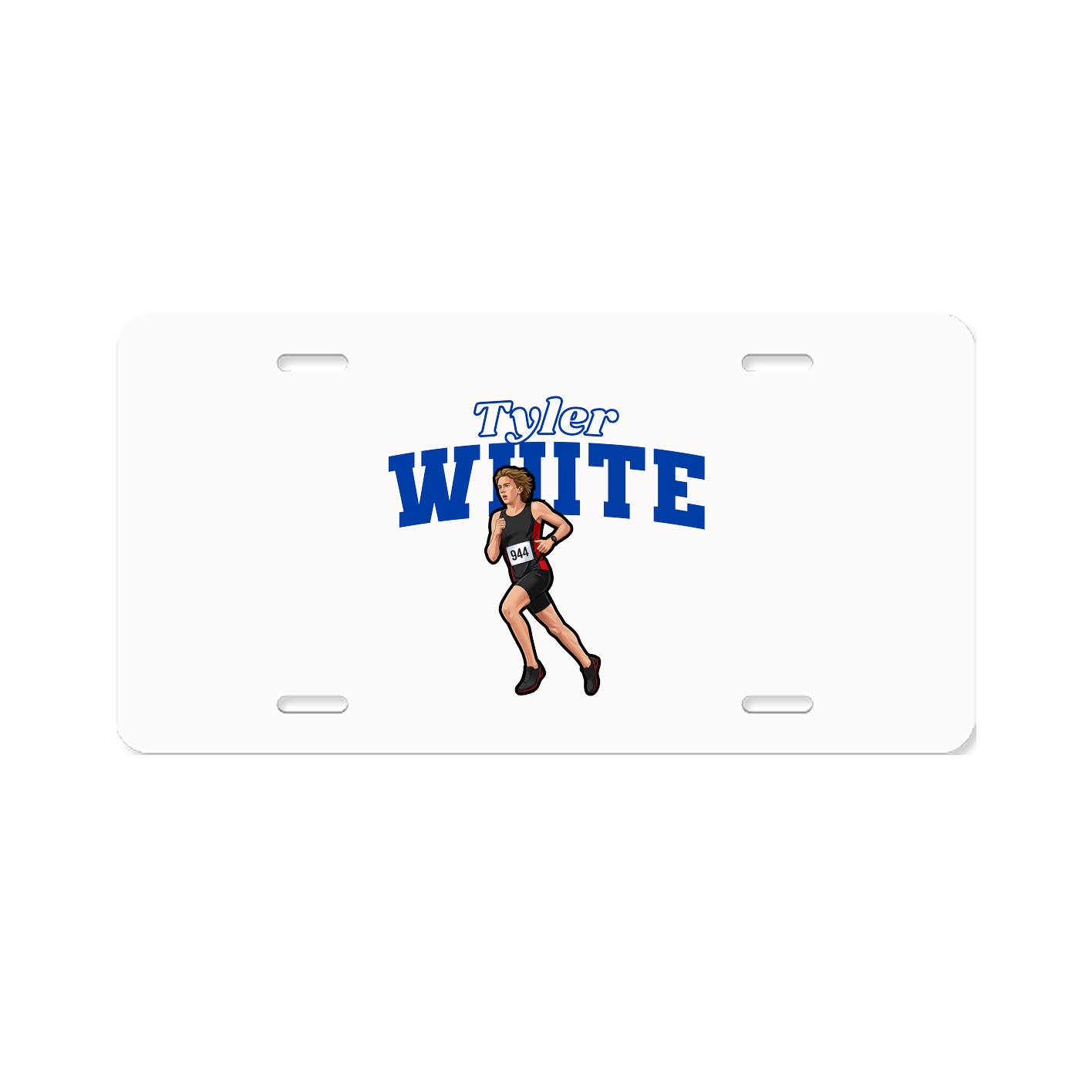 License Plate — Name Arch in Classic
