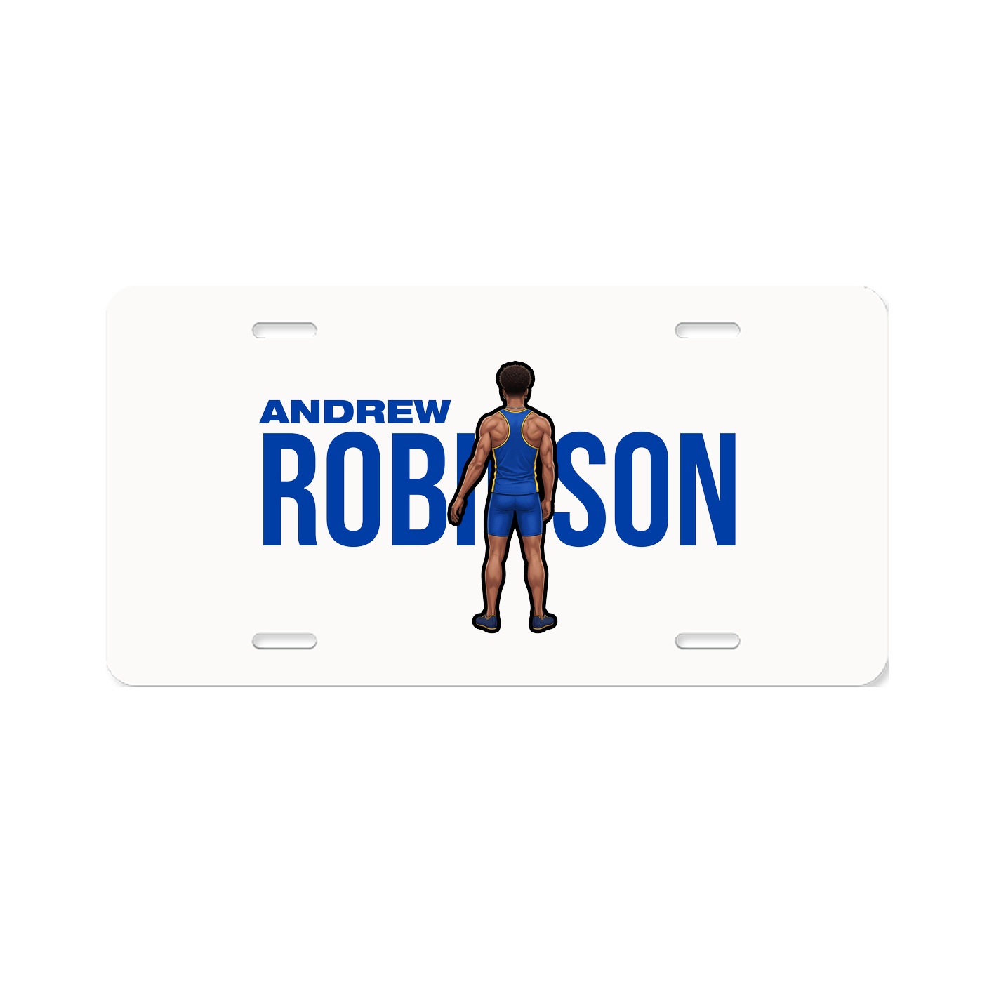 License Plate — Player Name in Classic