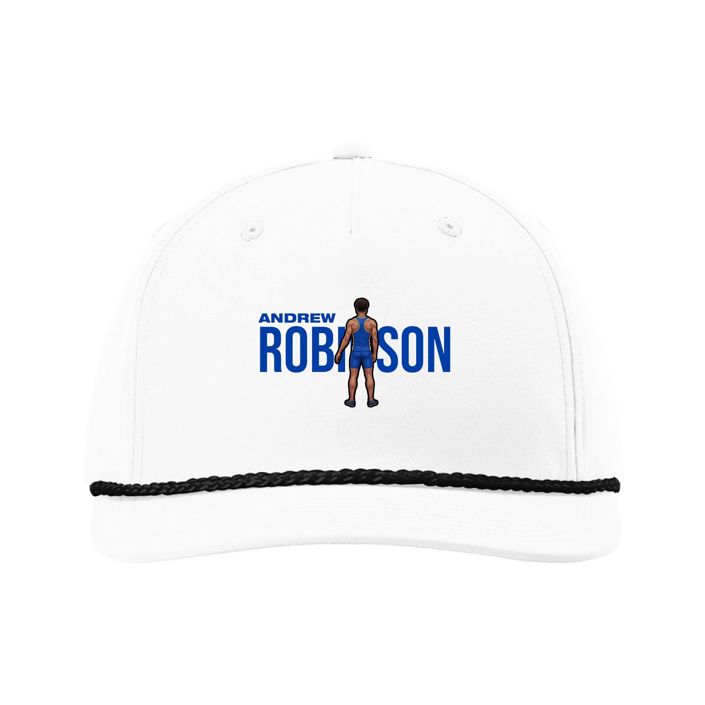 Five-Panel Classic Rope Cap — Player Name in White