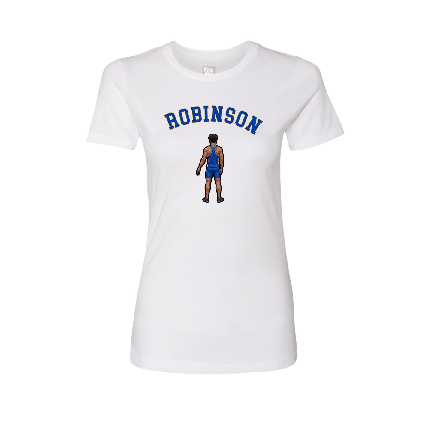 Fitted Women's Tee — Shirsey Arch in White