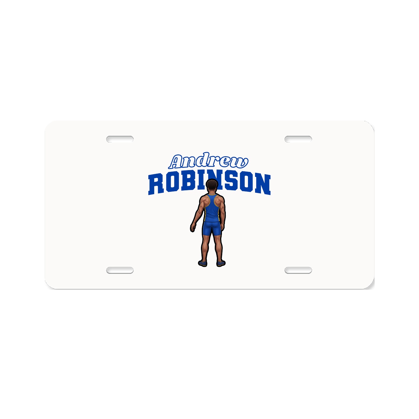 License Plate — Name Arch in Classic