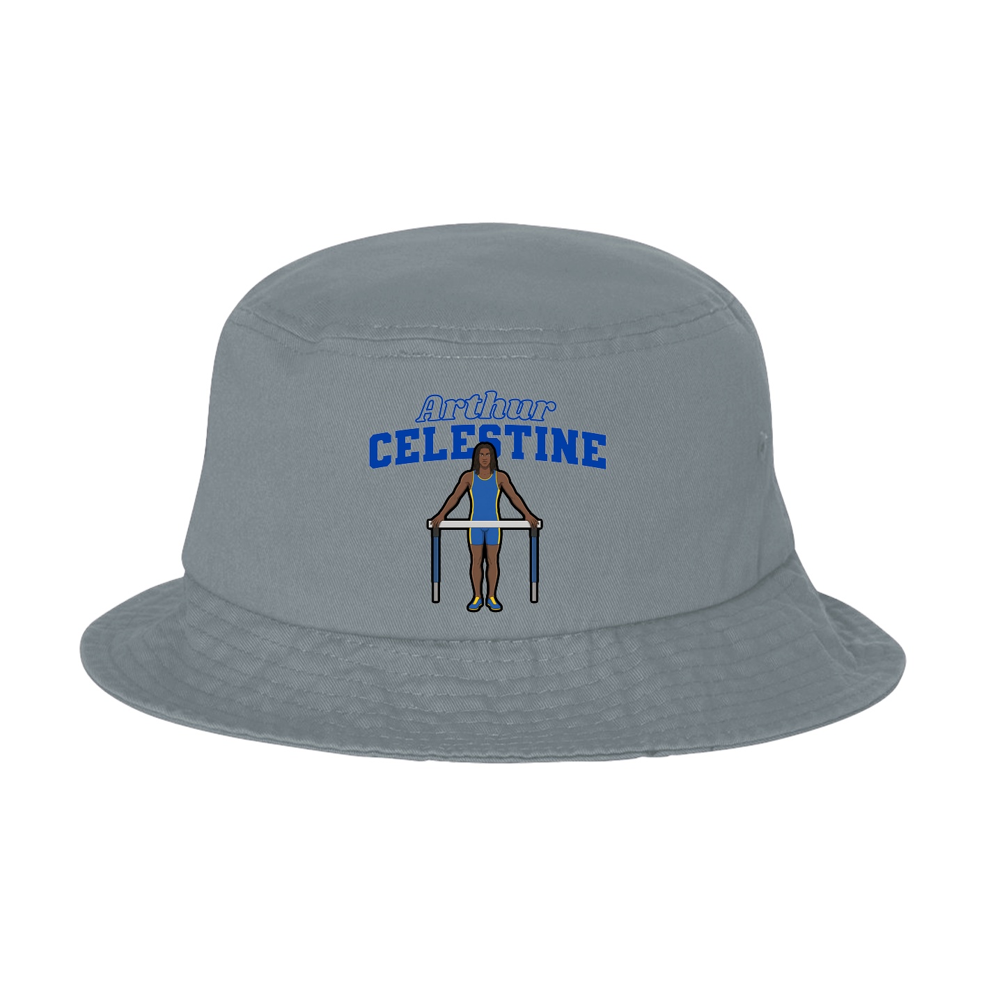 Bucket Cap — Name Arch in Grey