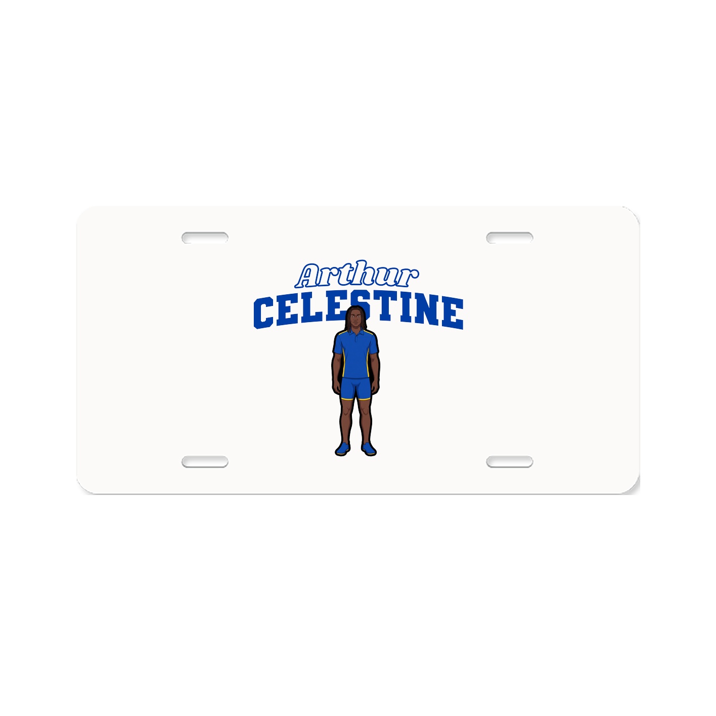 License Plate — Name Arch in Classic