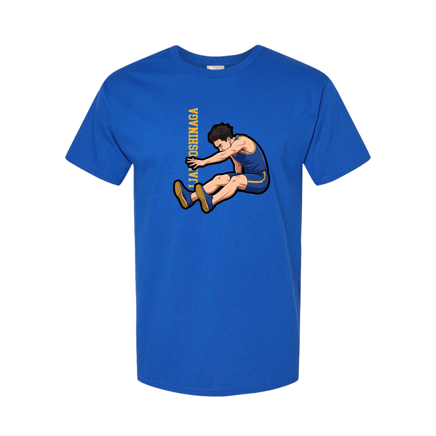 Tee — Name Vertical in Royal