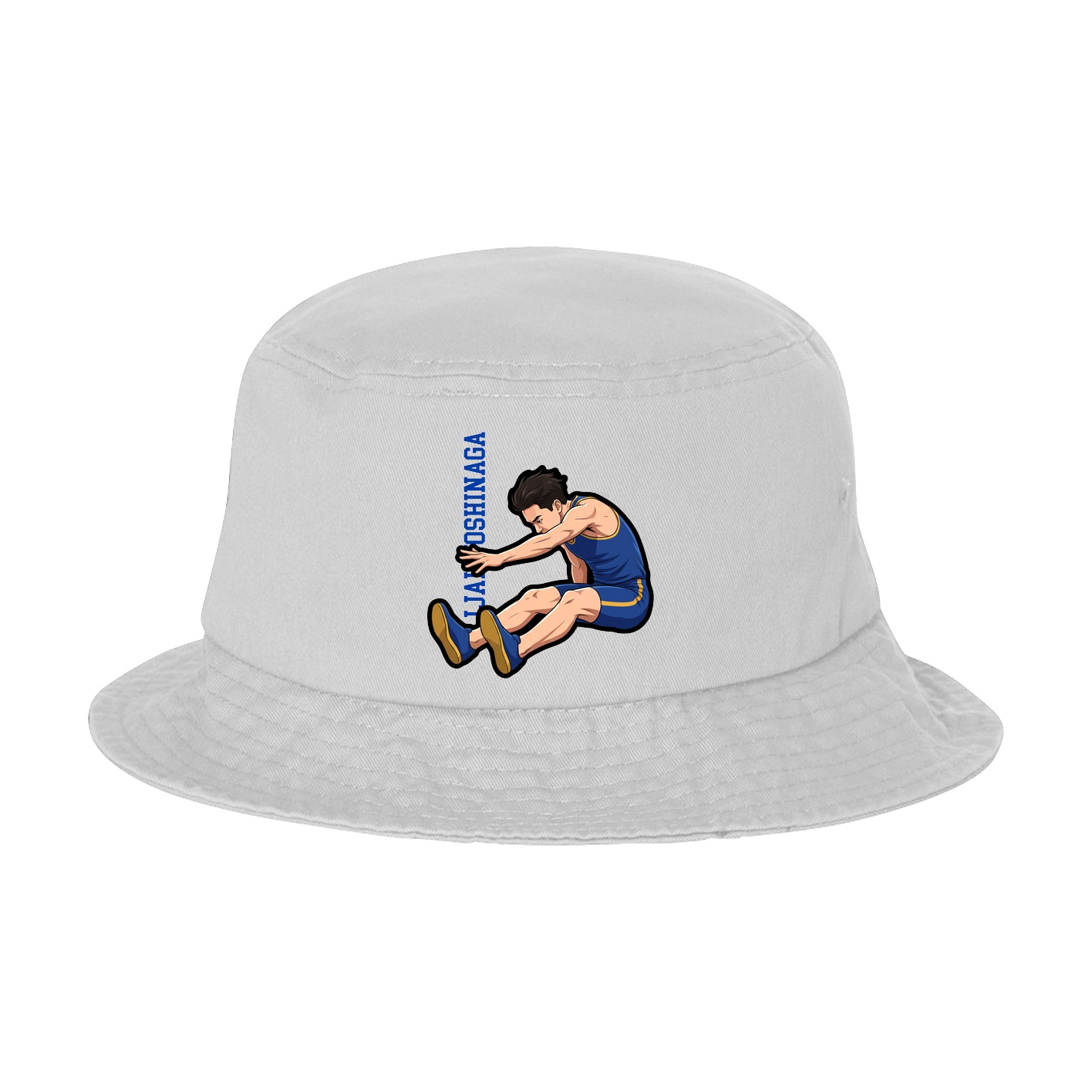 Bucket Cap — Name Vertical in White