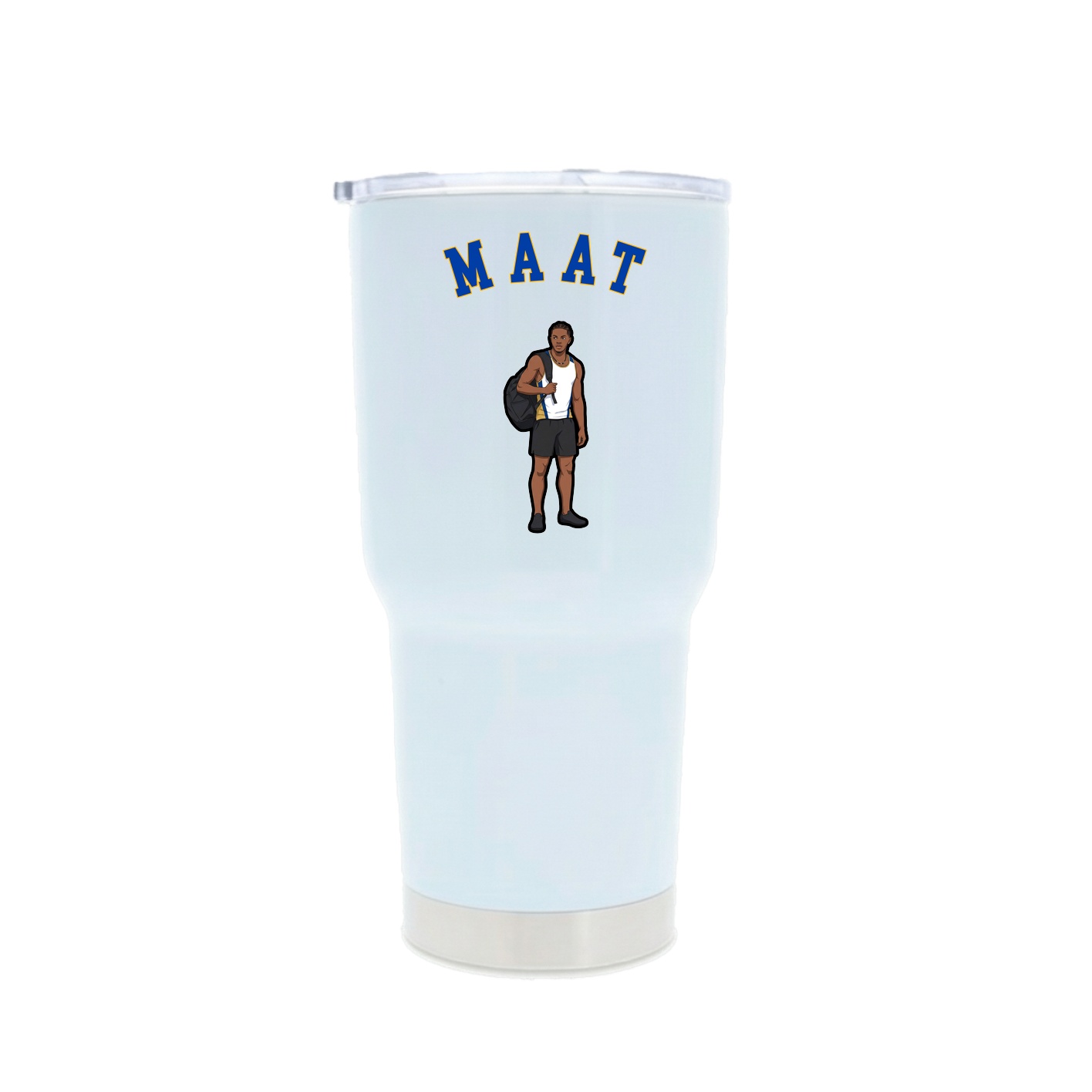 30oz Stainless Steel Tumbler — Shirsey Arch in White
