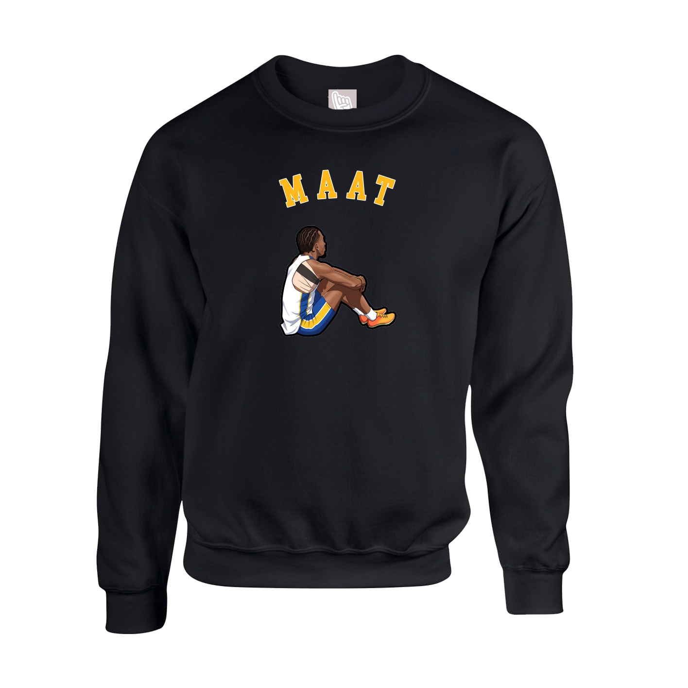 Fleece Crew — Shirsey Arch in Black