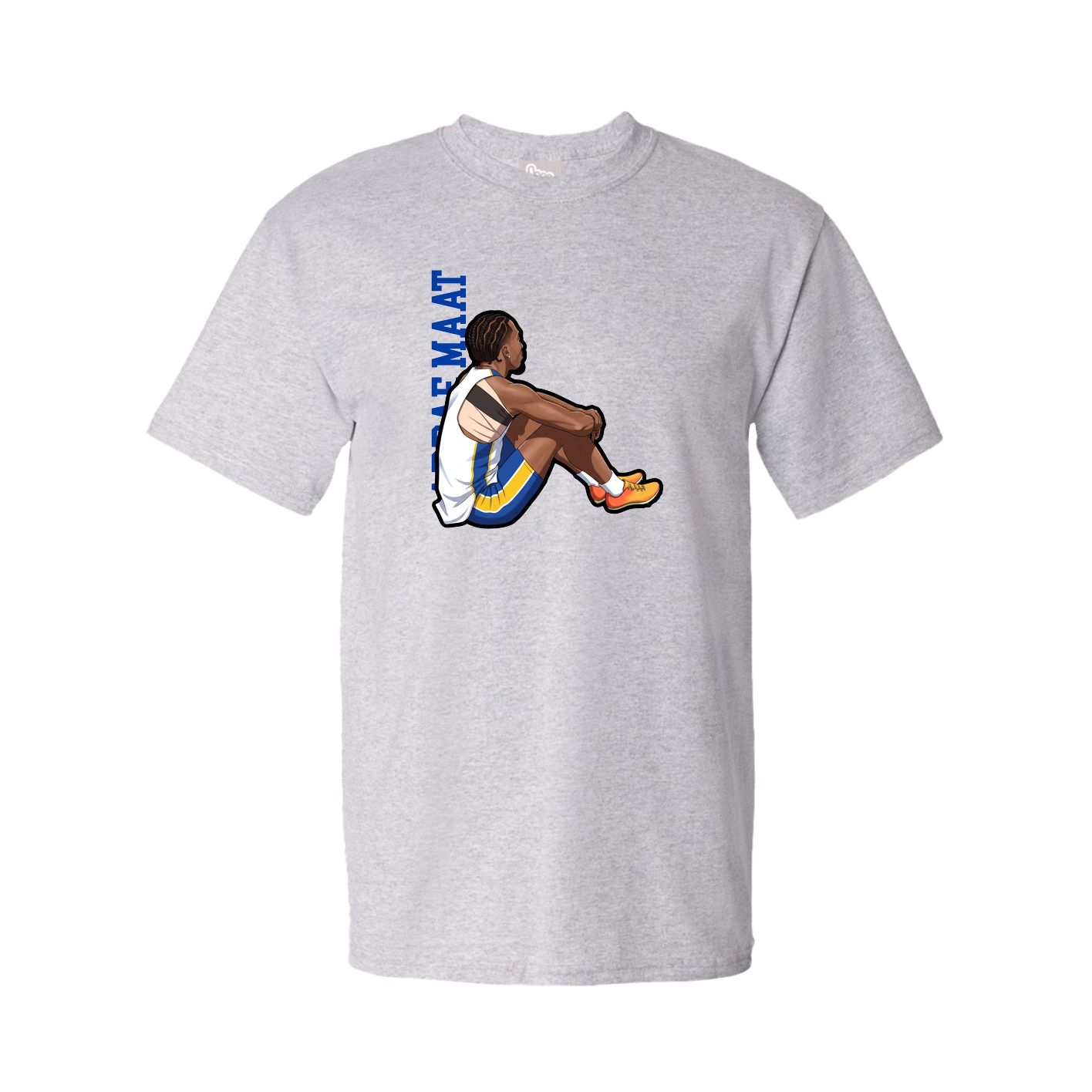 Tee — Name Vertical in Grey