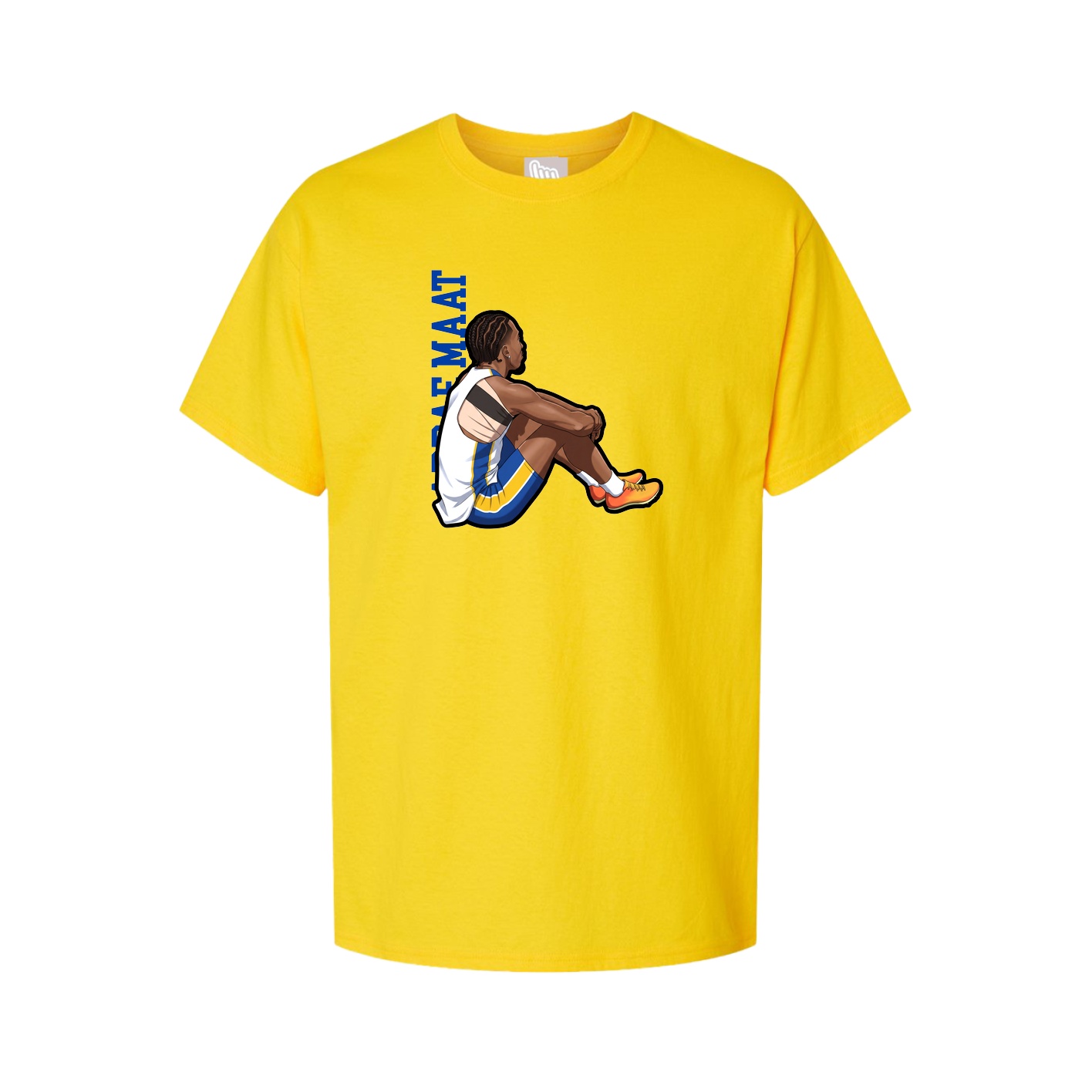 Youth Tee — Name Vertical in Gold