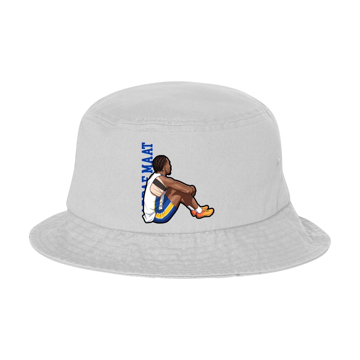 Bucket Cap — Name Vertical in White