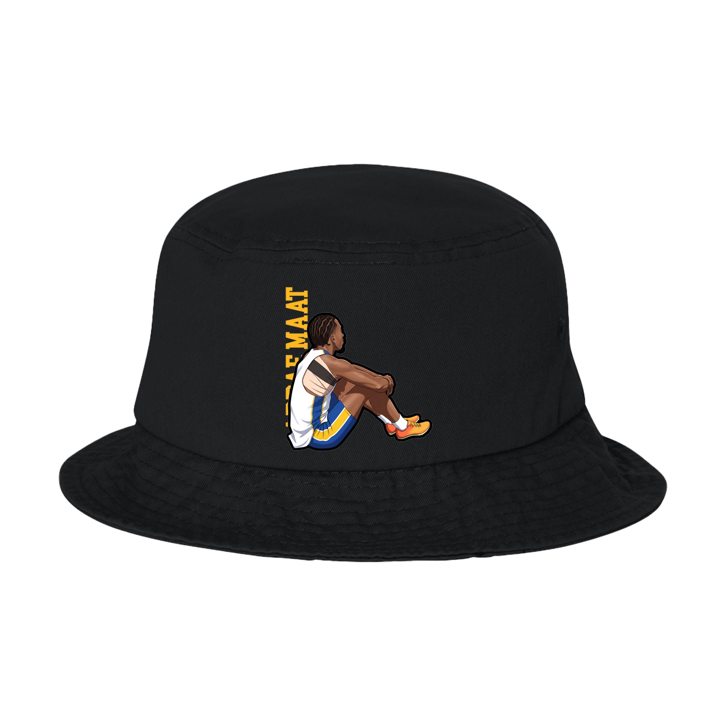 Bucket Cap — Name Vertical in Black