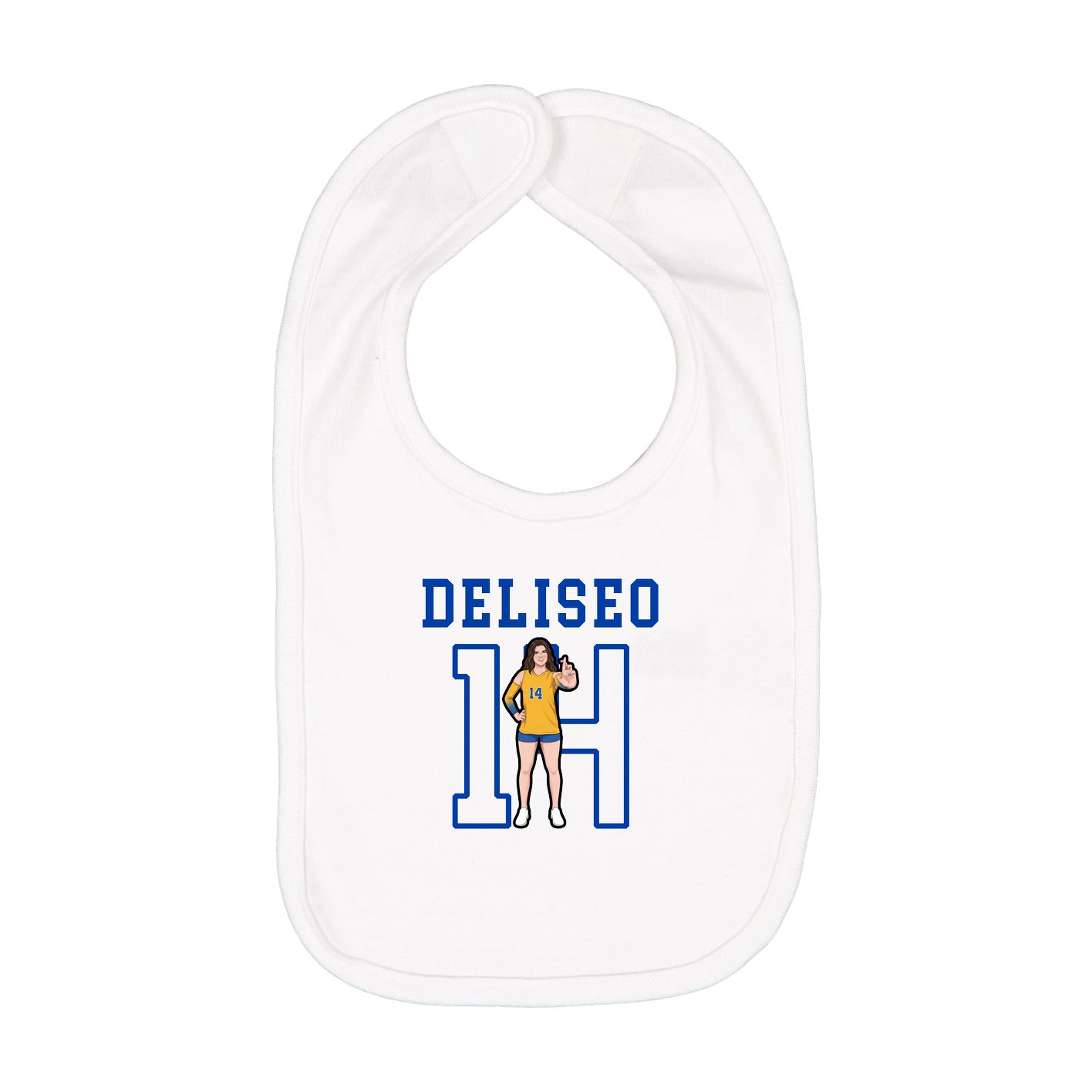 Infant Bib — Shirsey in White