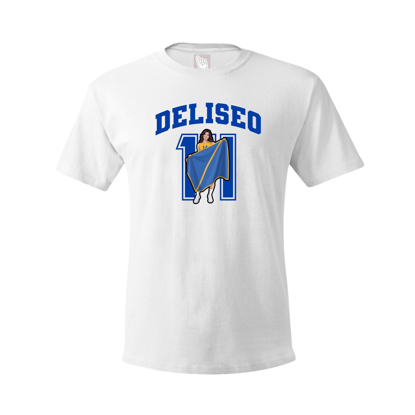 Youth Tee — Number in White